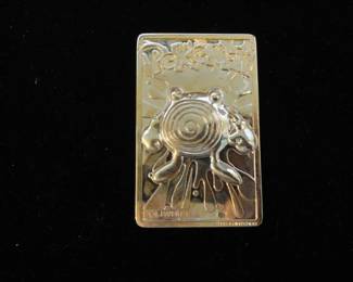 Pokemon Poliwhirl Gold Plated Trading Card