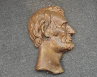Vintage Solid Lead Abraham Lincoln Figure