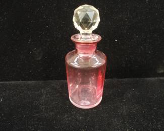 Vintage Cranberry Cologne Bottle