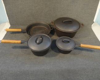 Vintage Cast Iron Pan Set