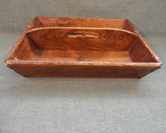 Antique Wooden Cutlery Tray w/Dovetails