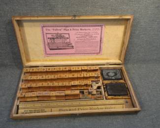 Vintage Fulton Sign & Price Marking Kit
