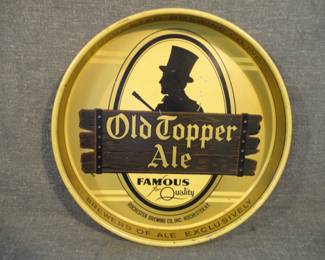 Vintage Old Topper Ale Beer Tray
