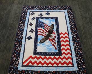 Gorgeous Patriotic Quilt 75x57