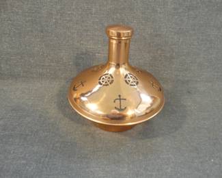Swedish Copper & Glass Nautical Decanter