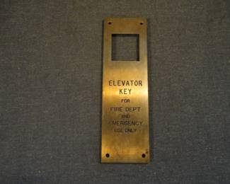 Solid Brass Elevator Key Door Cover