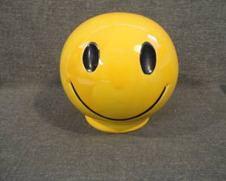 Vintage McCoy Smiley Face Bank