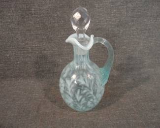 Daisy & Fern Opalescent Cruet