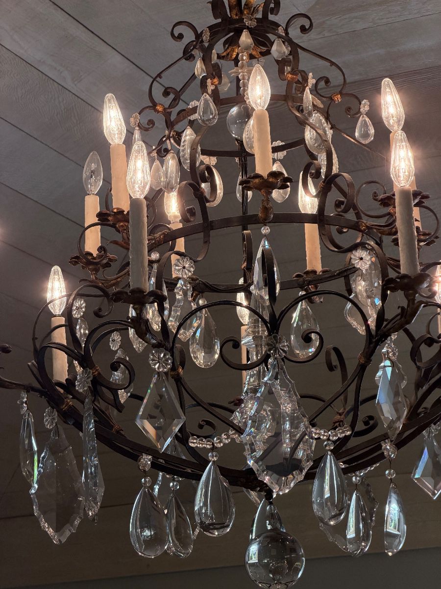 large crystal chandelier 