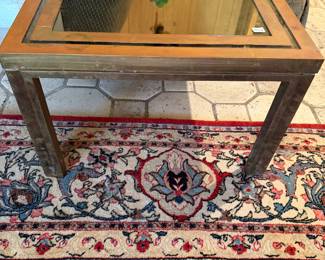 PAIR OF METAL TABLES