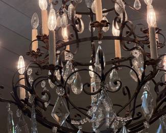 large crystal chandelier