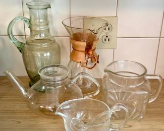 Vintage Glass Kitchen Item Lot