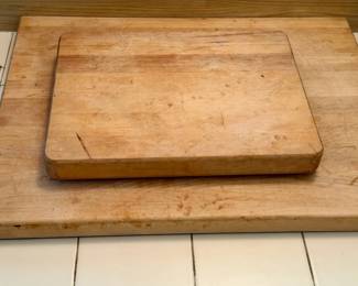 (2) Wooden Cutting Boards
