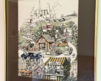 "Flea Market World" by artist Herb Schwartz