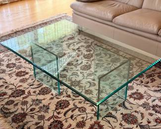 Sesante Style Glass Coffee Table