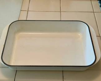 vintage Le Creuset enameled cast iron Pan