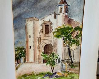 E. Wein Signed Watercolor