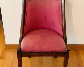 Antique Empire Style Gondola Chair