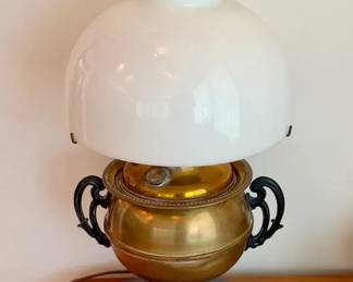Electrified B&H Hurricane Lamp — Works