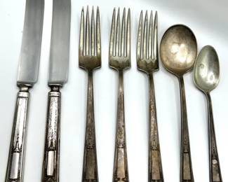 Antique R. Wallace 1835 Buckingham Silverware