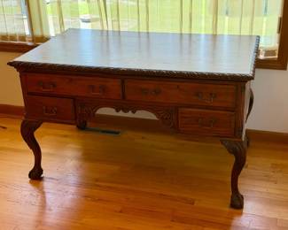Double Sided Chippendale Style Desk