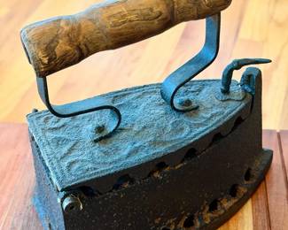 antique charcoal iron