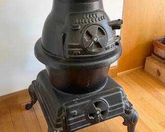 27” Sears Roebuck Potbelly Cast Iron Stove