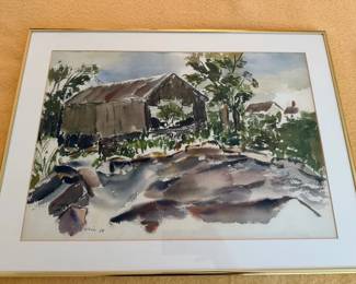 E. Wein Signed Watercolor