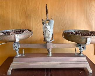37” Antique Brass Balance Scale