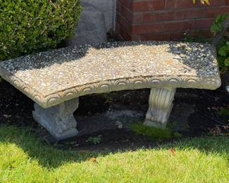 cement bench