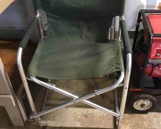 Pair of fold up lawn chairs