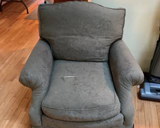 Another upholstered chair free for the taking.