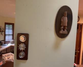 Hand carved wooden sea captain