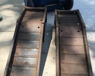 Rusty but trusty, car ramps