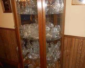 Curio Cabinet & Crystal
