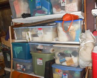fabric, yarn, quilting stuff and more.......