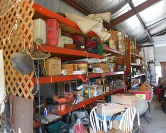 2 units Pallet Shelving 11' Tall. 8" Length. 3' Deep. Adjustable Level