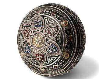Exquisite Antique Austro-Hungarian Style Sterling Silver Enameled Trinket Box