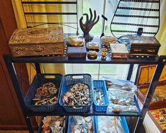 Folding Metal Shelf Not For Sale - Property of Seasons