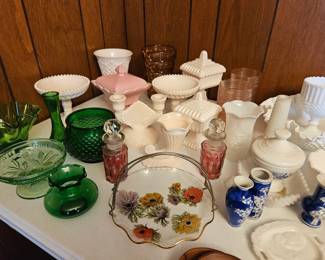 Pink Milk Glass