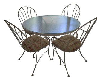 Vintage Wrought Iron Patio Set