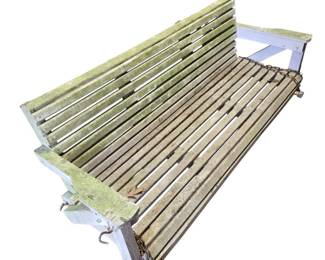 Well Constructed Wooden Porch Swing