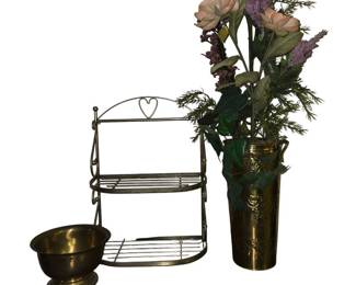 Brass Tone Decor Lot