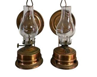 Pair of Wall Lanterns Great Smokey Mountains Souvenir