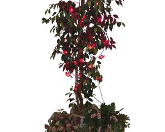 Ficus Tree and Other Faux Plants