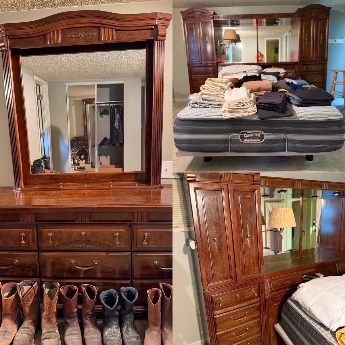 Queen set, motion bed