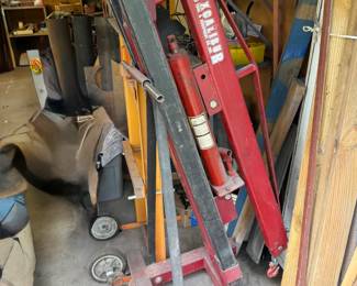 Excalibur engine hoist or hydraulic shop crane