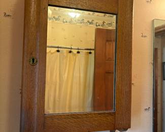 Antique medicine cabinet.