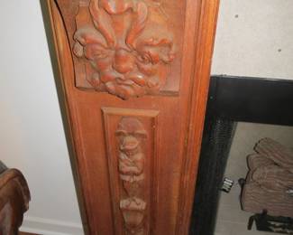 Fireplace mantel with side storage (2 of these)