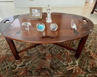 Vintage Mahogany Butler's Tray Coffee Table